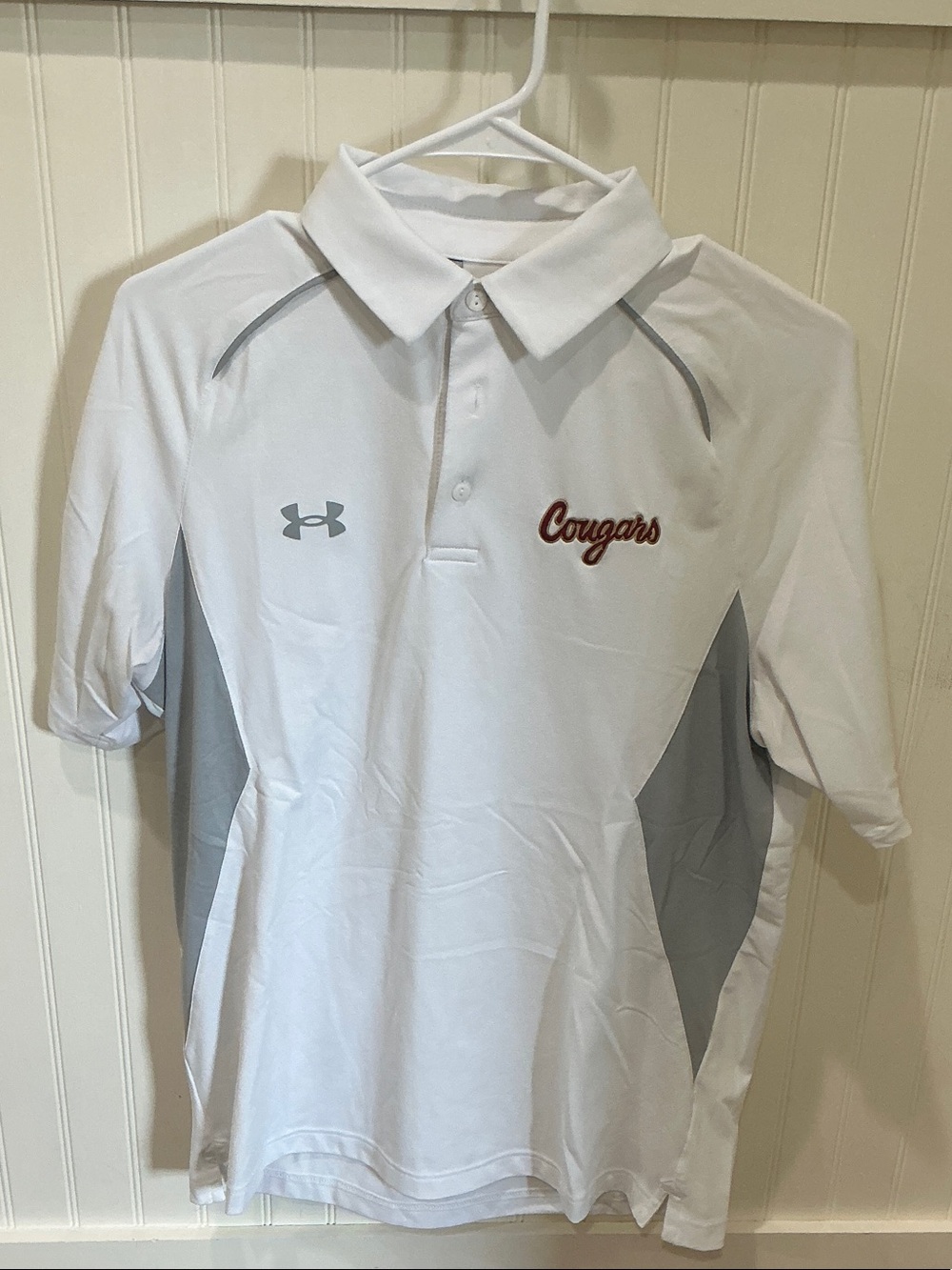 Under Armour White & Gray College of Charleston Cougars Men's Polo